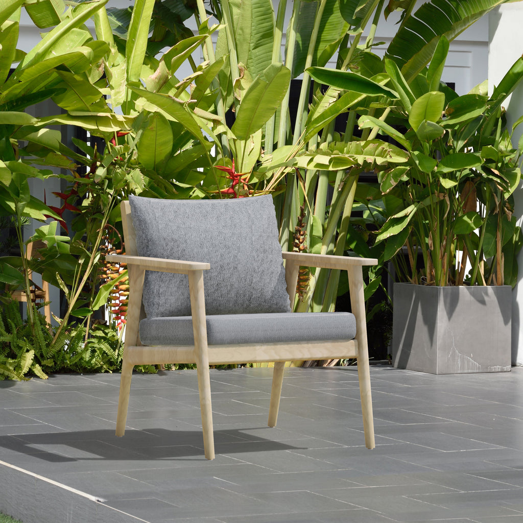 Eve FSC Teak Outdoor Conversation Set with Cushions LifestyleGarden US