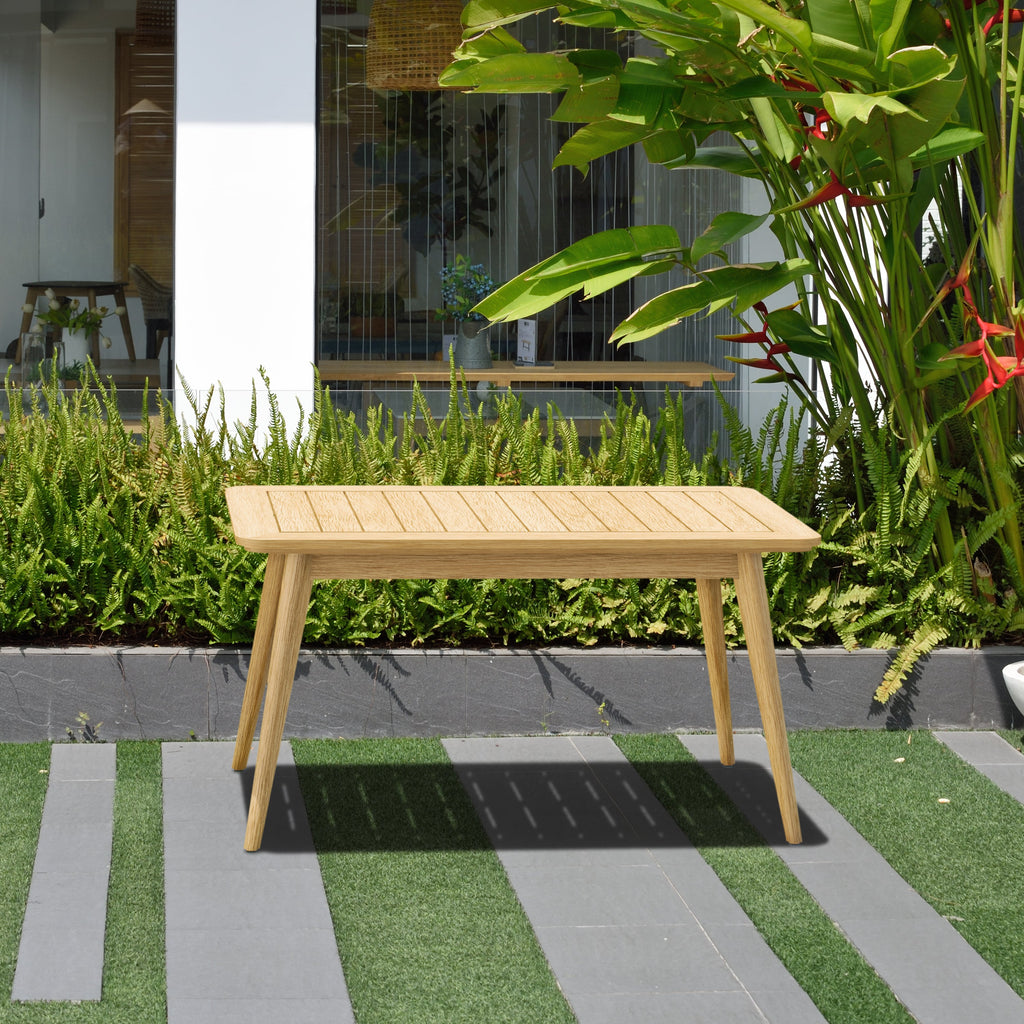 Eve FSC Teak Outdoor Conversation Set with Cushions LifestyleGarden US