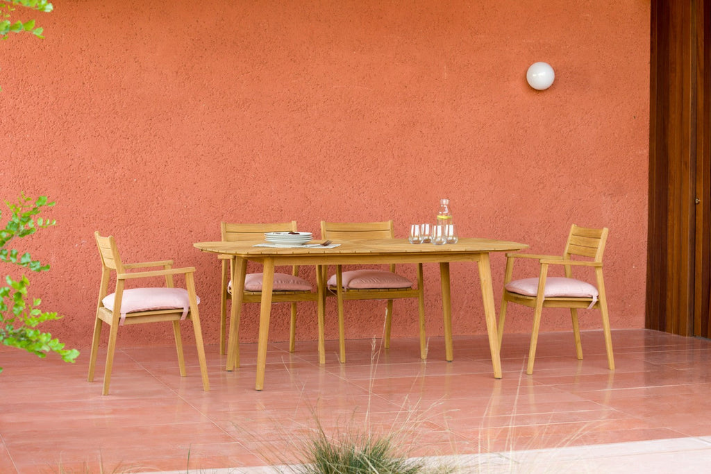 Jade Rectangular Teak Big Table LifestyleGarden US