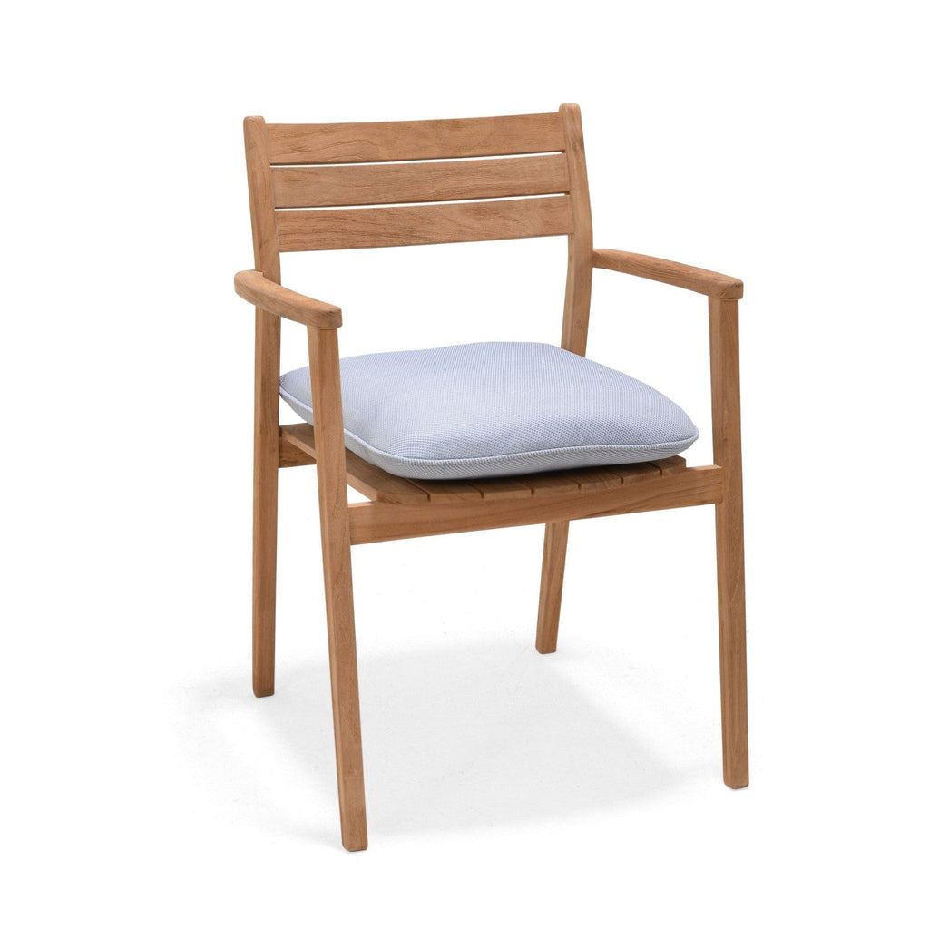 Jade Teak Stacking Armchair - Cushion Copen Blue LifestyleGarden US