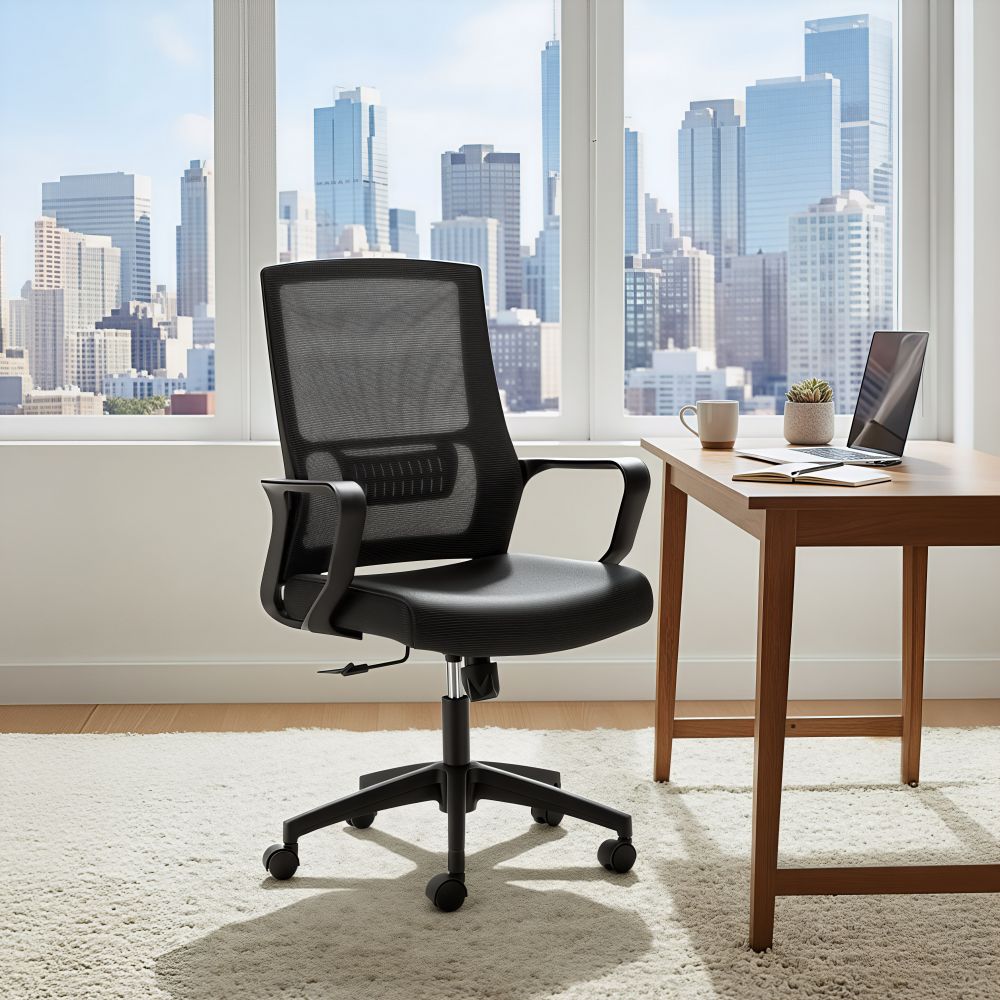 Jett Mesh Fabric Low Back Office Chair LOOMLAN