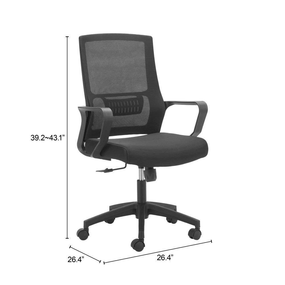 Jett Mesh Fabric Low Back Office Chair LOOMLAN