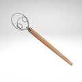 Danish Batter Whisk, Beechwood handle, 13.75" Küchenprofi USA