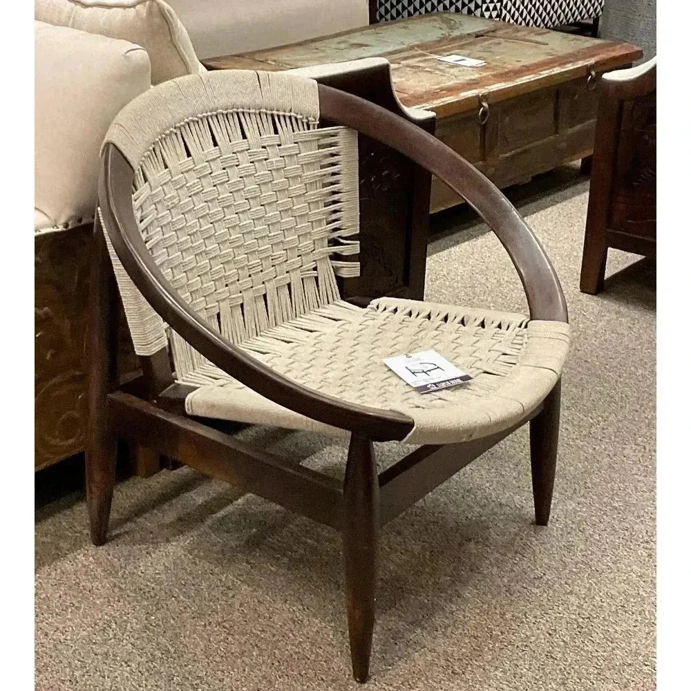 Kareth Brown Barrel Accent Chair