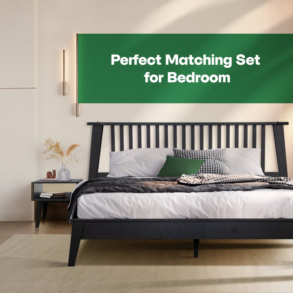 Kaylin Solid Wood Bed Frame Megsu
