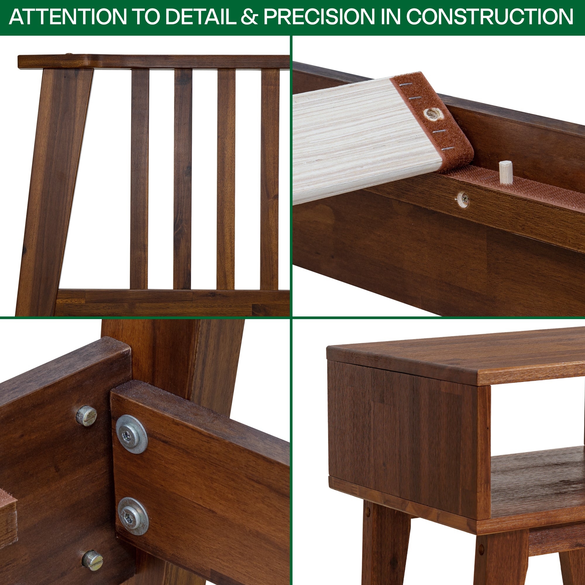 Kaylin Solid Wood Bed Frame Megsu