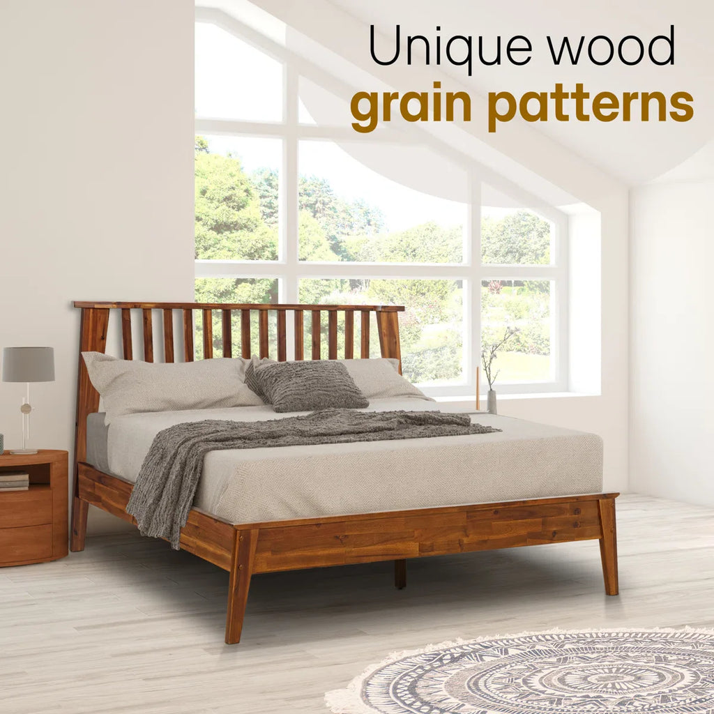 Kaylin Solid Wood Bed Frame Megsu