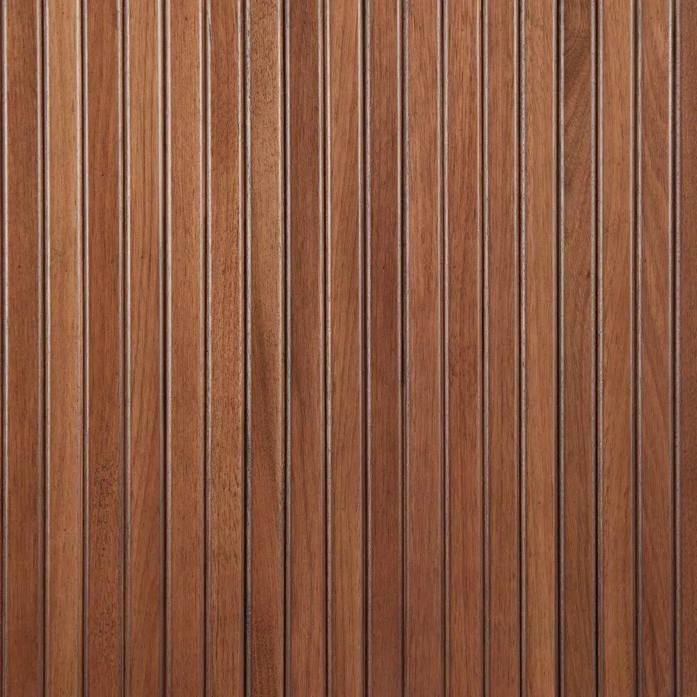 Kazwali Wood Black and Walnut Bench LOOMLAN