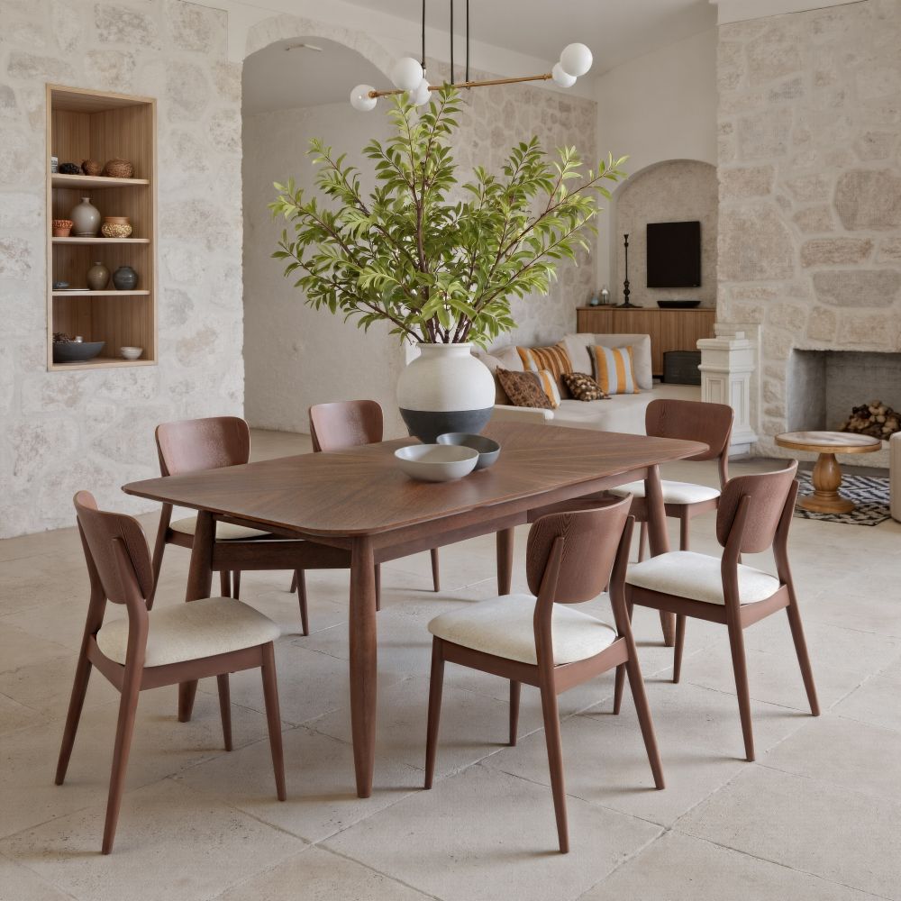 Kellua Fabric Armless Dining Chair 2PC