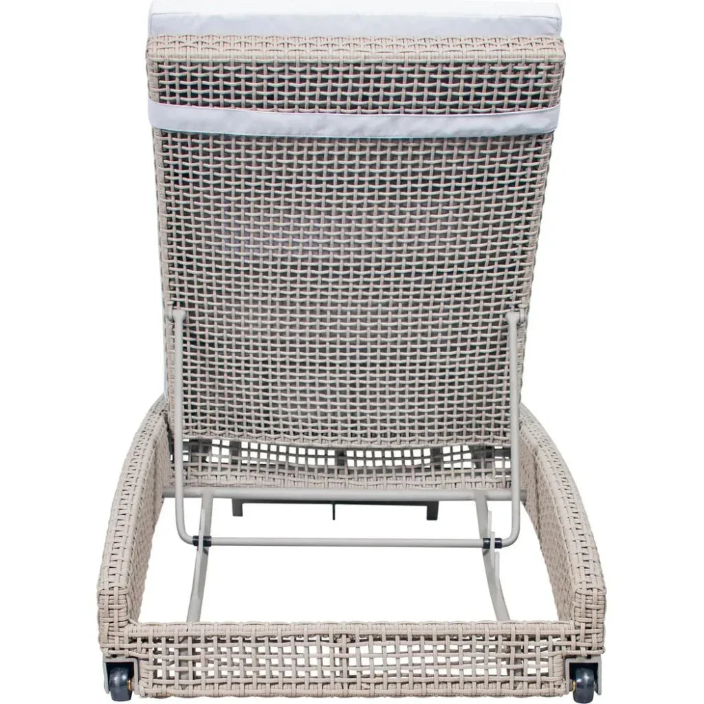 Keys Pool Chaise 2PC Light Gray Outdoor Lounge Sets