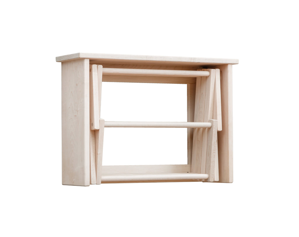 Collective Wall Clothes Drying Rack ~ Solid Maple Hardwood, Folding, Hand Built in USA Pennsylvania Woodworks