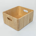 Wooden Ribbed Bins – Natural Horderly