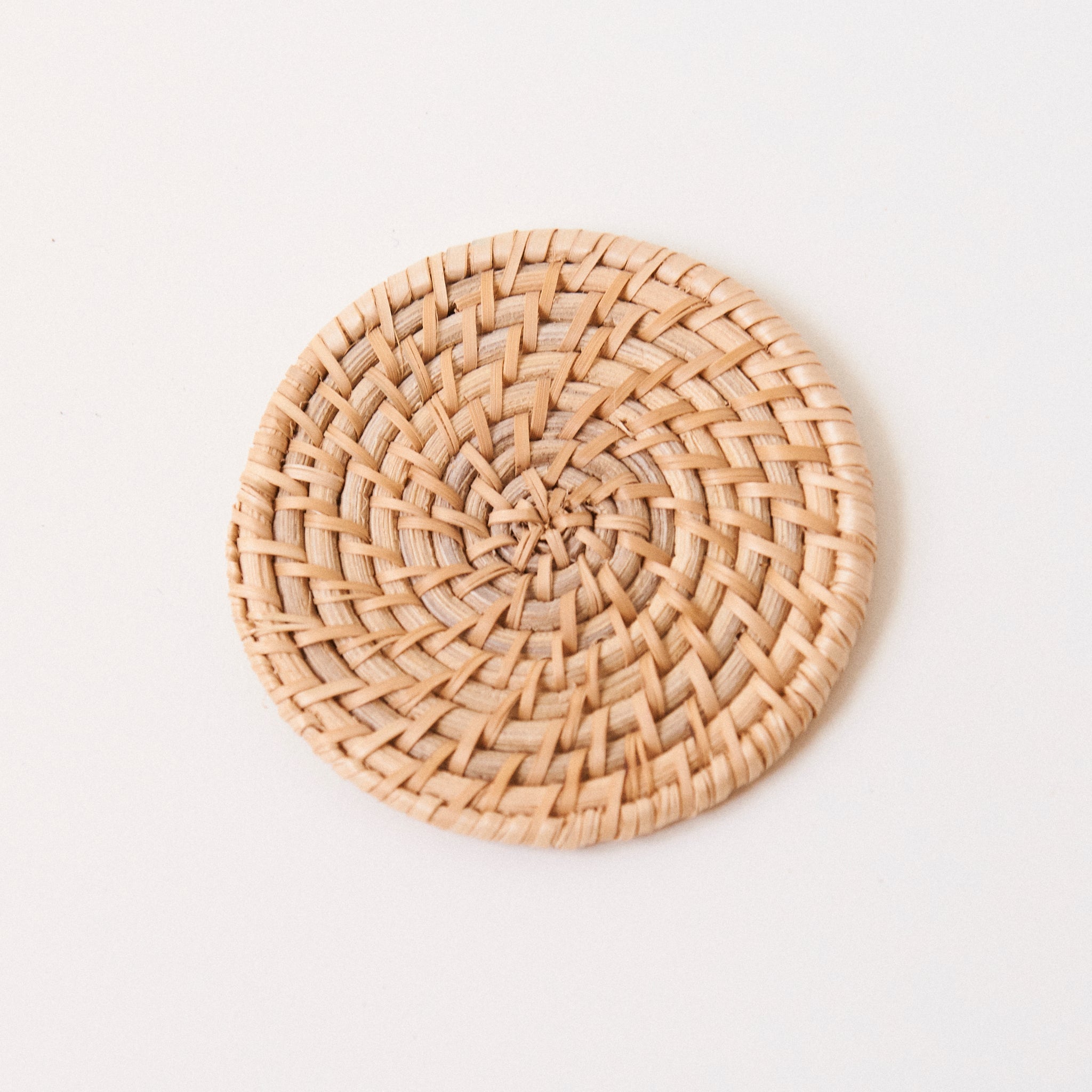 Laguna Woven Rattan Coasters, Set of 2