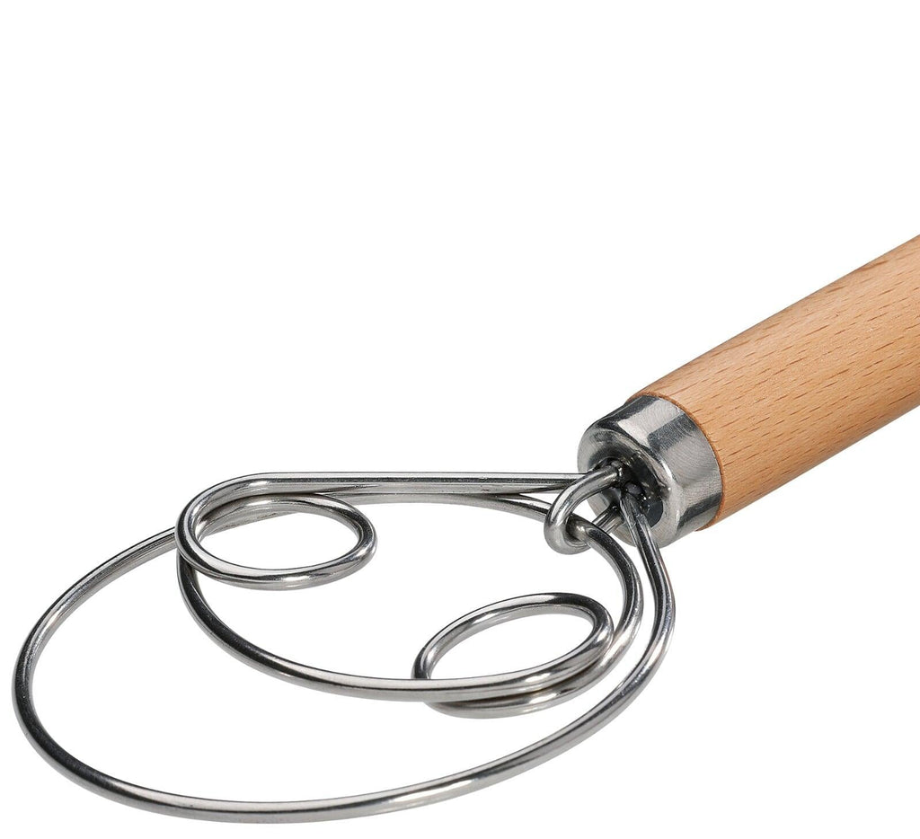 Danish Batter Whisk, Beechwood handle, 13.75" Küchenprofi USA
