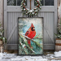 Vintage Cardinal Christmas Wall Art Tailored Canvases