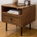 Savana Solid Wood Single-Drawer Nightstand Megsu
