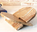 12" Beige Marble Magazine Holder Thenestedfig