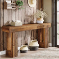 Modern Farmhouse 63-inch Entryway Console Sofa Table in Distressed Wood Finish HomePacific