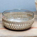 Seagrass Cage Extra Large Bowl Tea + Linen
