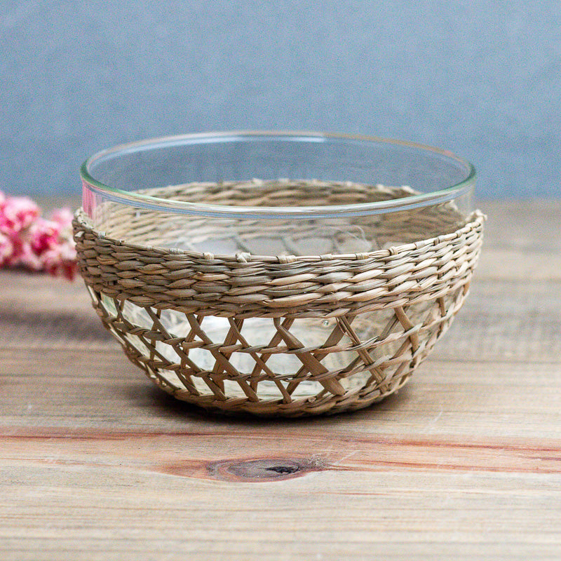 Seagrass Cage Small Bowl Tea + Linen