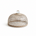 Seagrass Cage Serveware Cloche Tea + Linen