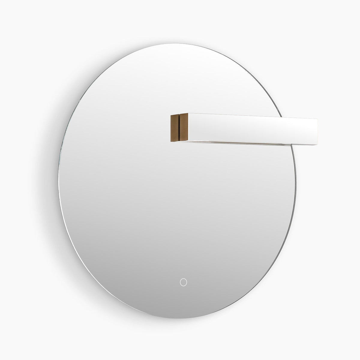 SILK Round LED Bathroom Mirror for Wall, Irregular LED Mirror with Anti-Fog, 3-Color Adjustal, Dimmable, backlit&frontlit, Explosion-Proof MIRRORONS