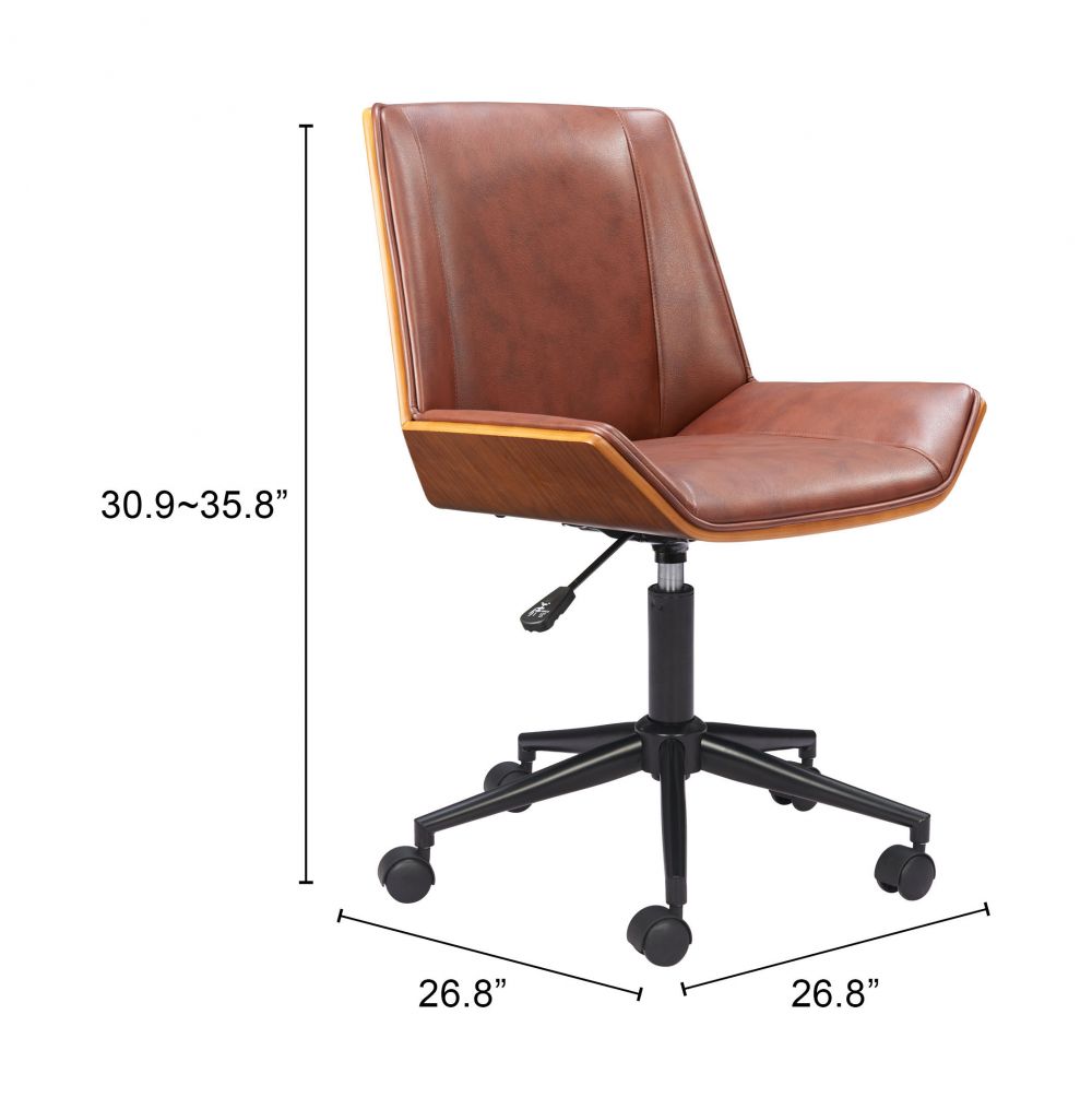 Maker Faux Leather Office Chair LOOMLAN