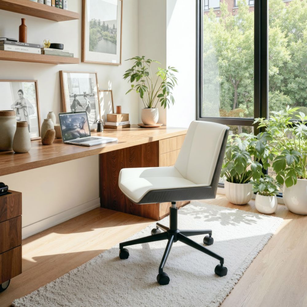 Maker Faux Leather Office Chair LOOMLAN