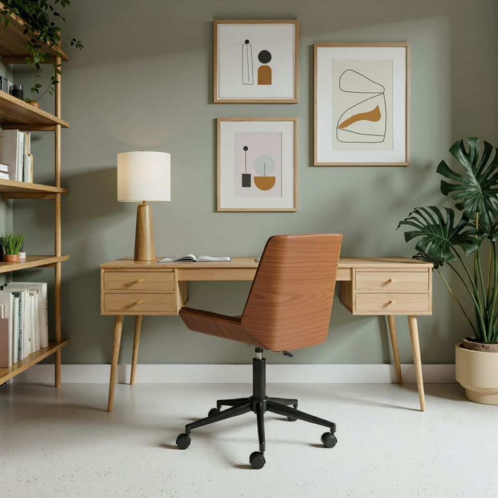 Maker Faux Leather Office Chair LOOMLAN