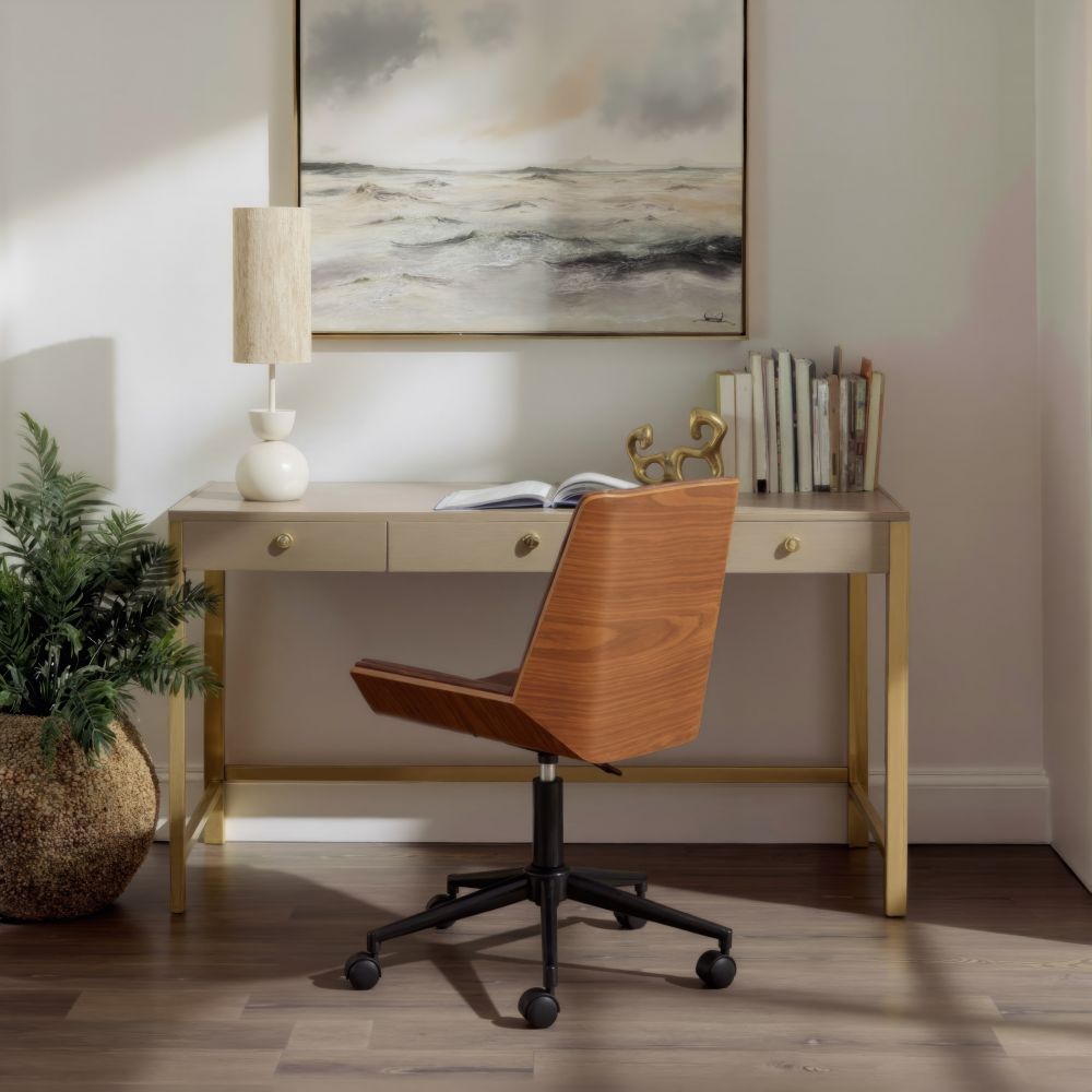 Maker Faux Leather Office Chair LOOMLAN
