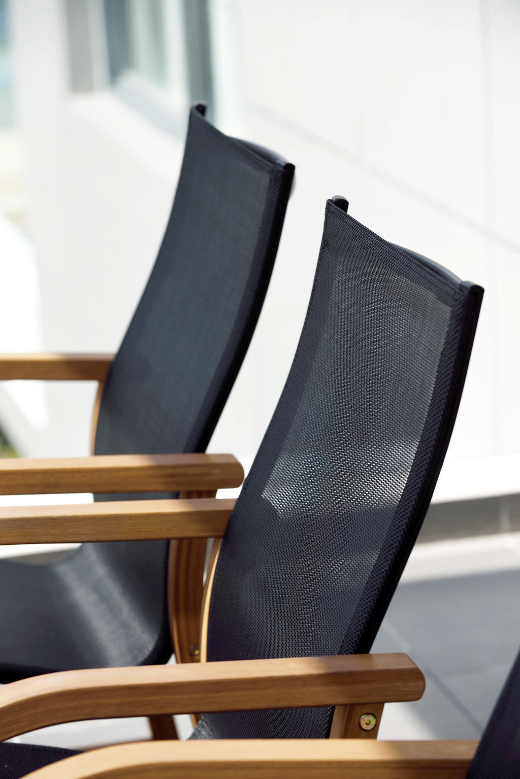 Orlando Wood Table and Manhattan Black Dining Set LifestyleGarden US