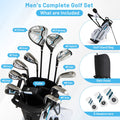 Men's Complete Golf Clubs and Bag Set-White DirectDeals