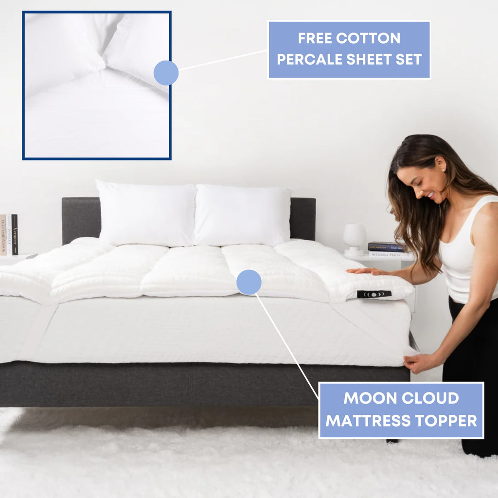 Moon Cloud Topper + Free Luxury Sheet Set Moon Pod