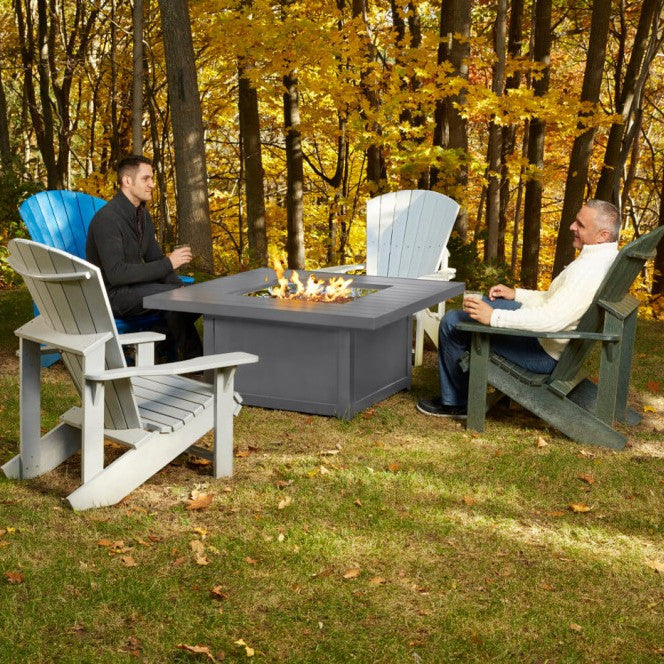 Patio Elegance Hamptons Square Patioflame Fire Table – Perfect Outdoor Heating Solution Patio Elegance