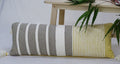 Decorative Long Grey Stripes Throw Pillow (14X36 Inches) Vibhsa