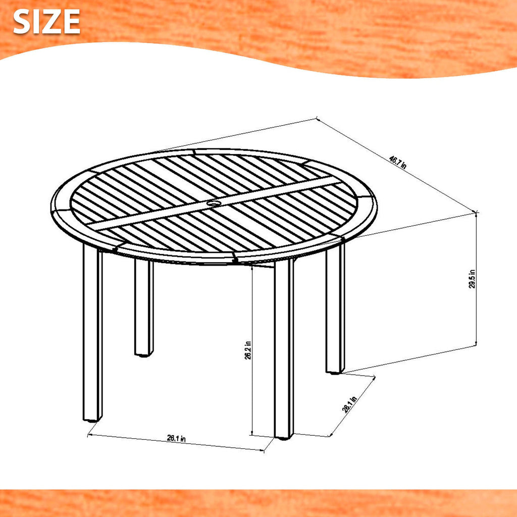 Oldbury Round Table and 4 Manhattan Black Armchair Dining Set LifestyleGarden US