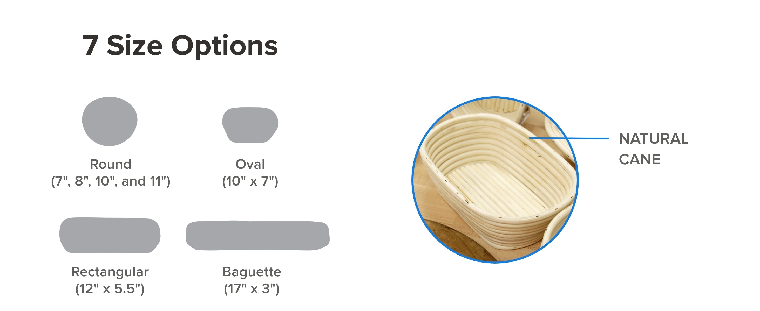 Brotform Basket, Multiple sizes Küchenprofi USA