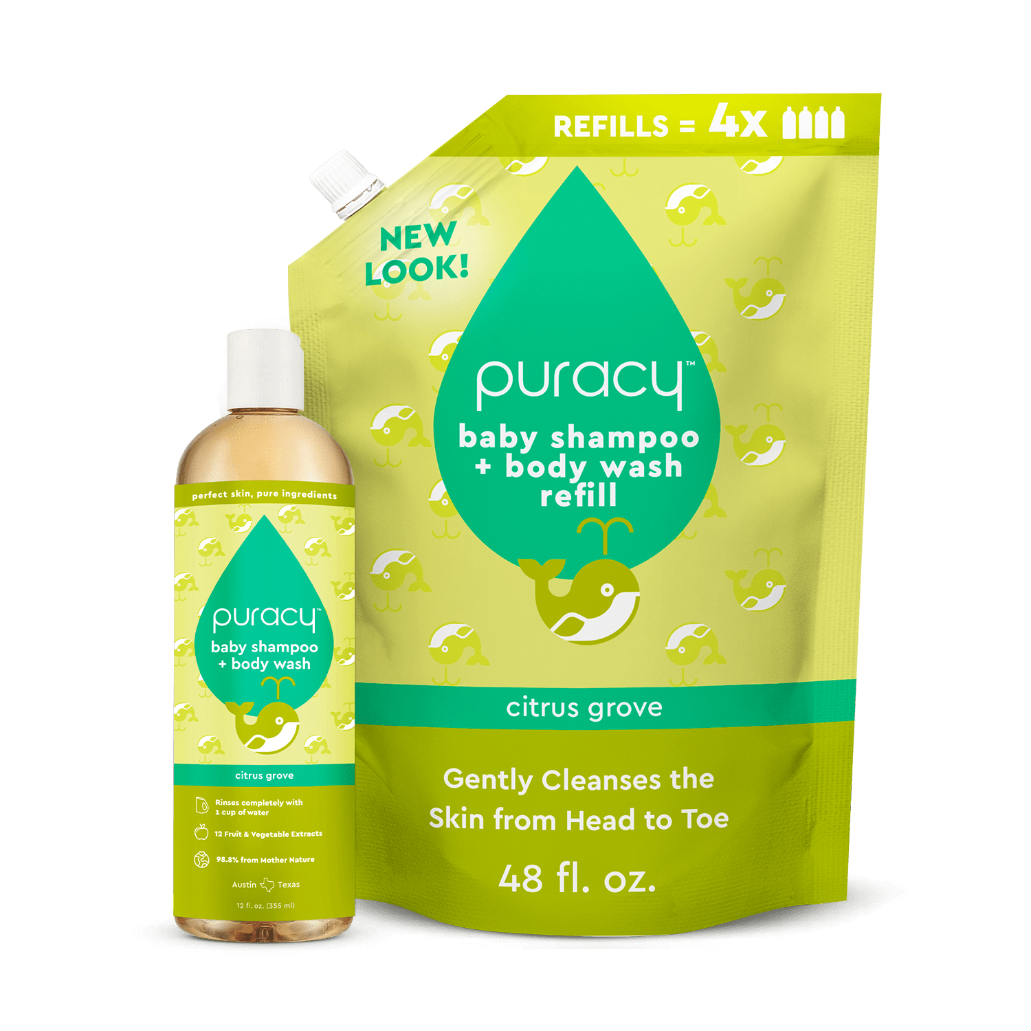 Baby Shampoo & Body Wash (Tear-Free) Puracy