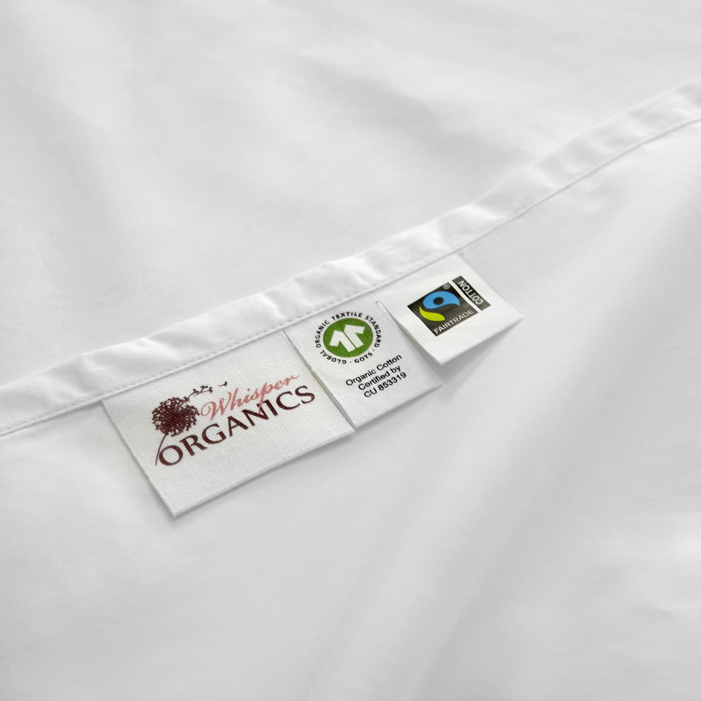 270 TC Percale Sheet Sets – Limited Edition Picot Embroidery Whisper Organics