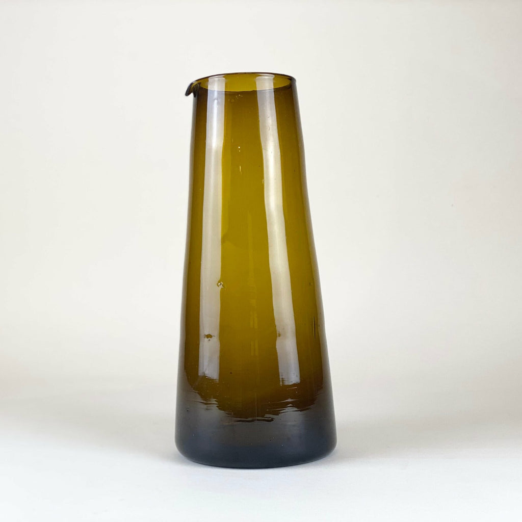 Beldi Large Tapered Carafe - Brown Tea + Linen