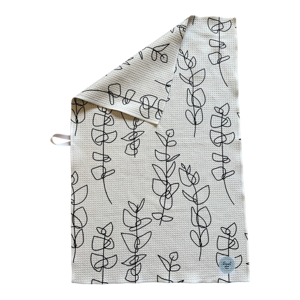 BOTANICAL  KITCHEN TOWEL DesertAqua