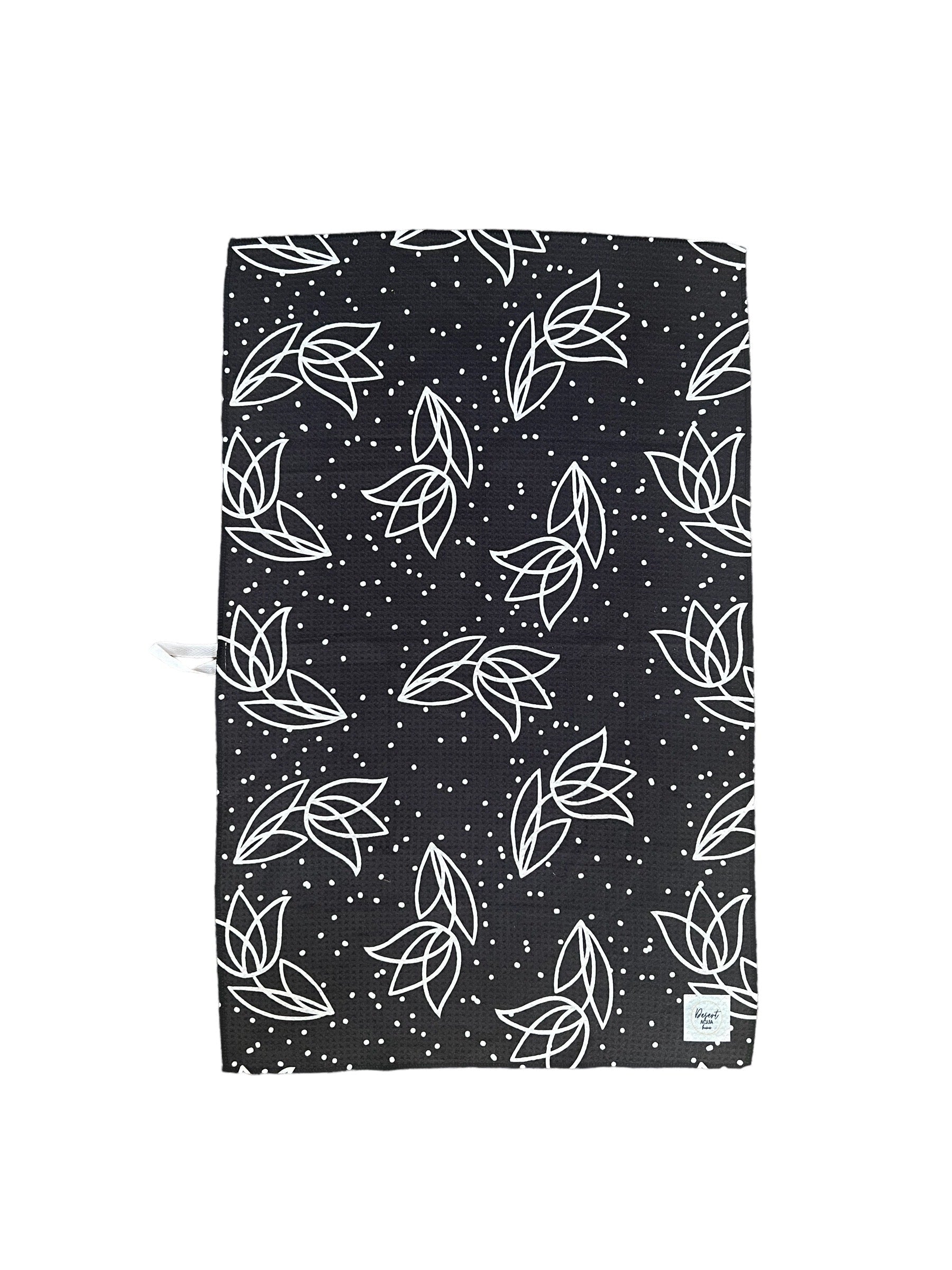 TRANQUIL TULIPS  KITCHEN TOWEL DesertAqua