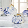 Martha Blue Pumpkin Plate Gia Roma