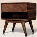 Laden Handcrafted Solid Wood Nightstand Megsu