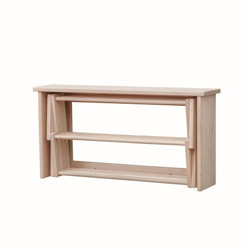 Collective Wall Clothes Drying Rack ~ Solid Maple Hardwood, Folding, Hand Built in USA Pennsylvania Woodworks