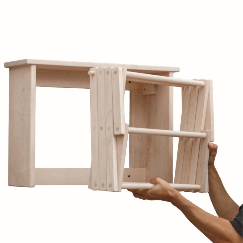 Collective Wall Clothes Drying Rack ~ Solid Maple Hardwood, Folding, Hand Built in USA Pennsylvania Woodworks