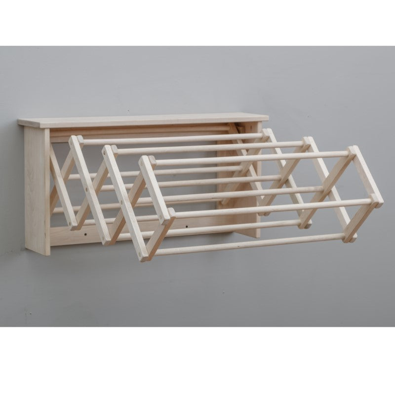 Collective Wall Clothes Drying Rack ~ Solid Maple Hardwood, Folding, Hand Built in USA Pennsylvania Woodworks