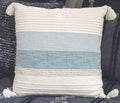 Elegant Large Throw Pillow 22" x 22" for Couch Handloom Woven Vibhsa