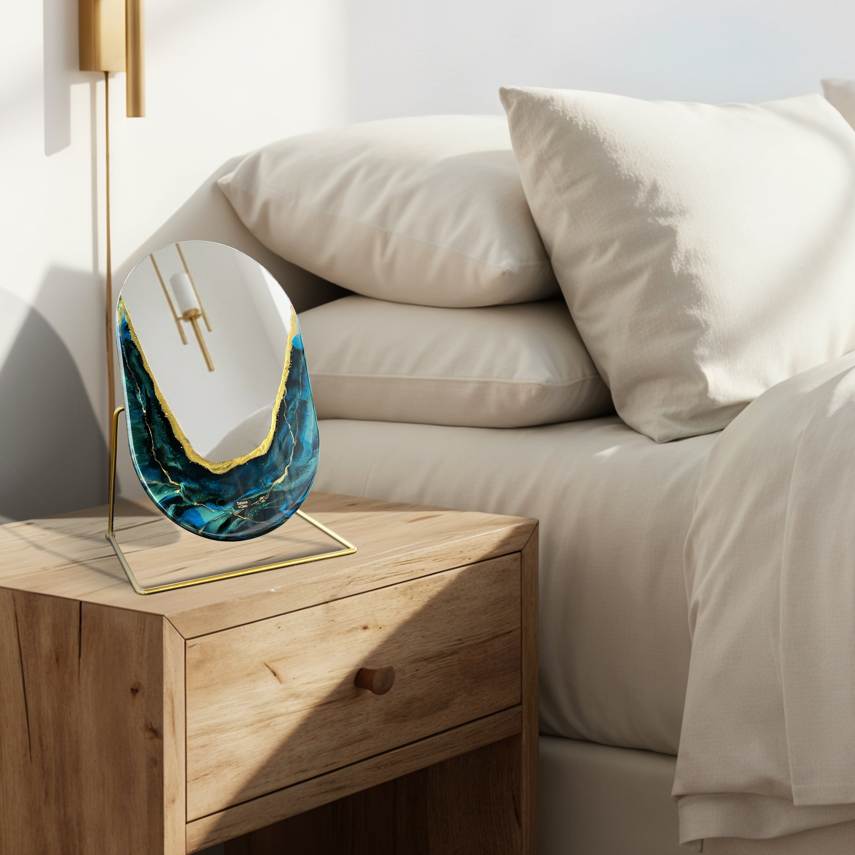 Hand Sculptured Vanity Wall Mirror – Tatiana Glen | Quiet Tide Tatiana & Glen