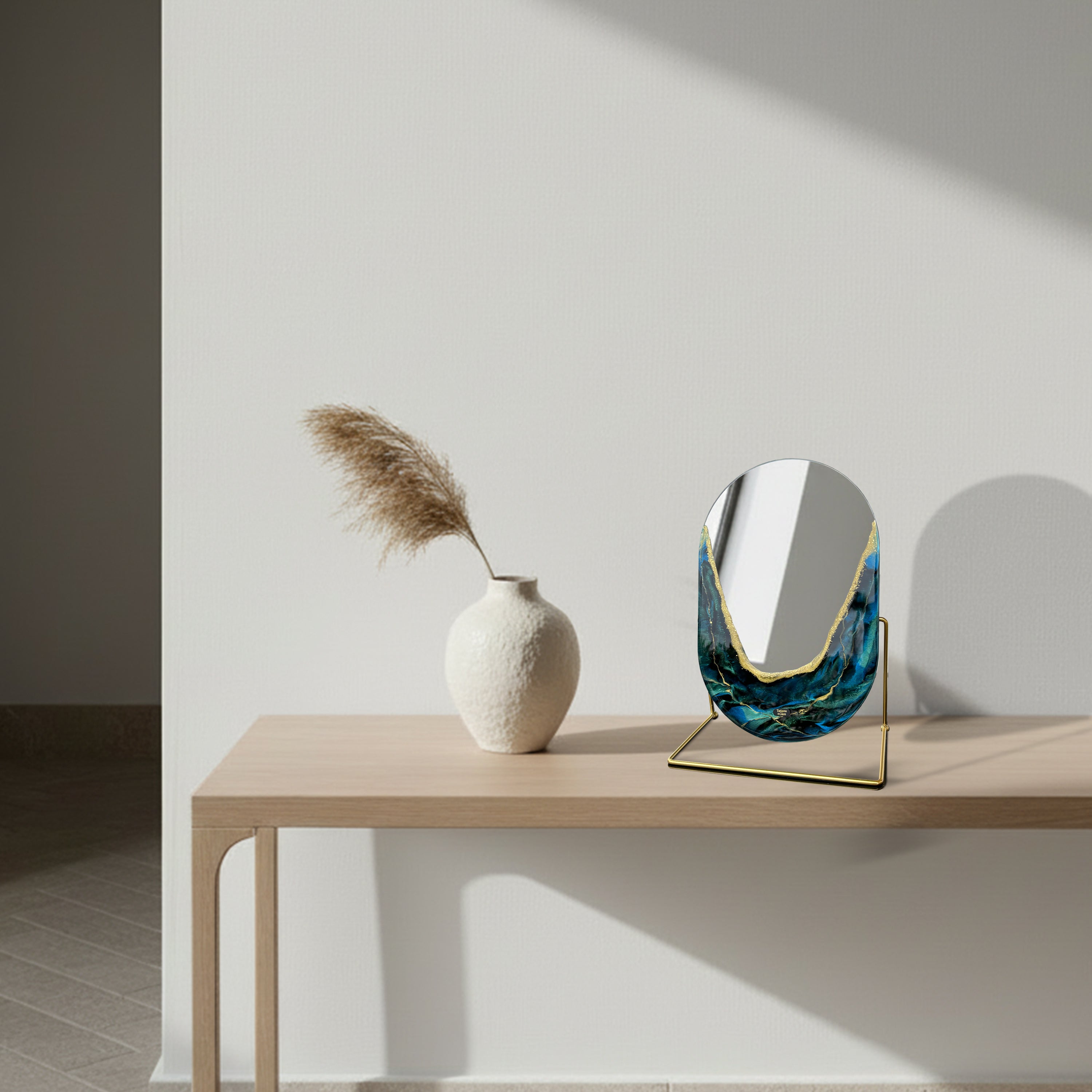 Hand Sculptured Vanity Wall Mirror – Tatiana Glen | Quiet Tide Tatiana & Glen